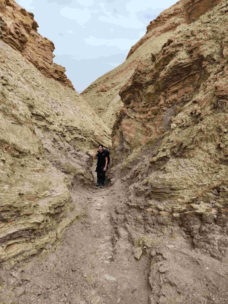 ילדה מטיילת בשביל הדגים