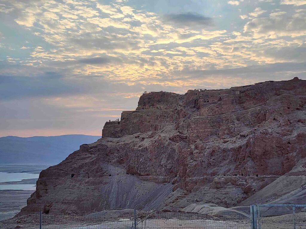 Masada - View to north palace Herodes'